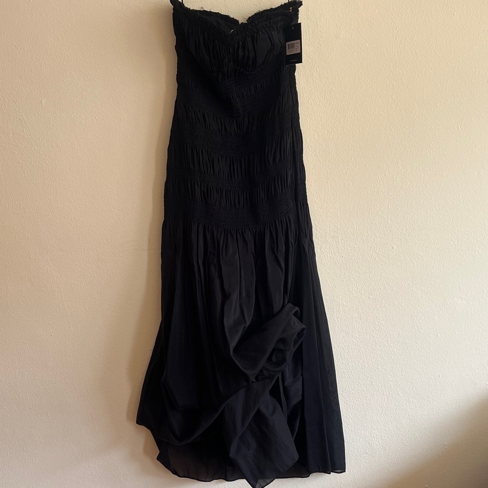 NWT Nicholas Kalli Elegant Black Strapless Maxi Dress Size US 6 AU 10 - Picture 13 of 15